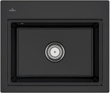 Villeroy & Boch Einbauspüle Subway Style 60 S 600x510mm Keramik Ebony CeramicPlus