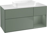Villeroy & Boch Finion Waschtischunterschrank G711G Black Matt Lacquer 1200 mm mit Beleuchtung