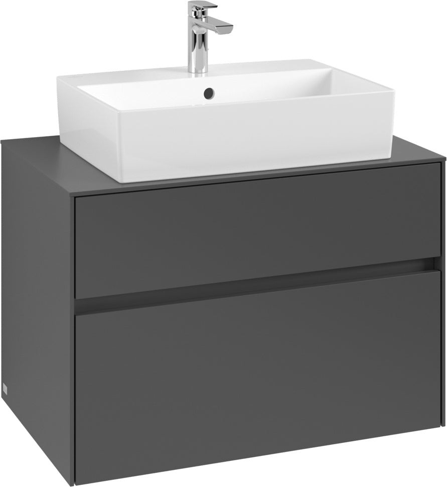 Villeroy & Boch Waschbeckenunterschrank Collaro C124 B0 800 mm White Oak mit Beleuchtung