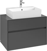 Villeroy & Boch Waschbeckenunterschrank Collaro C124 B0 800 mm White Oak mit Beleuchtung