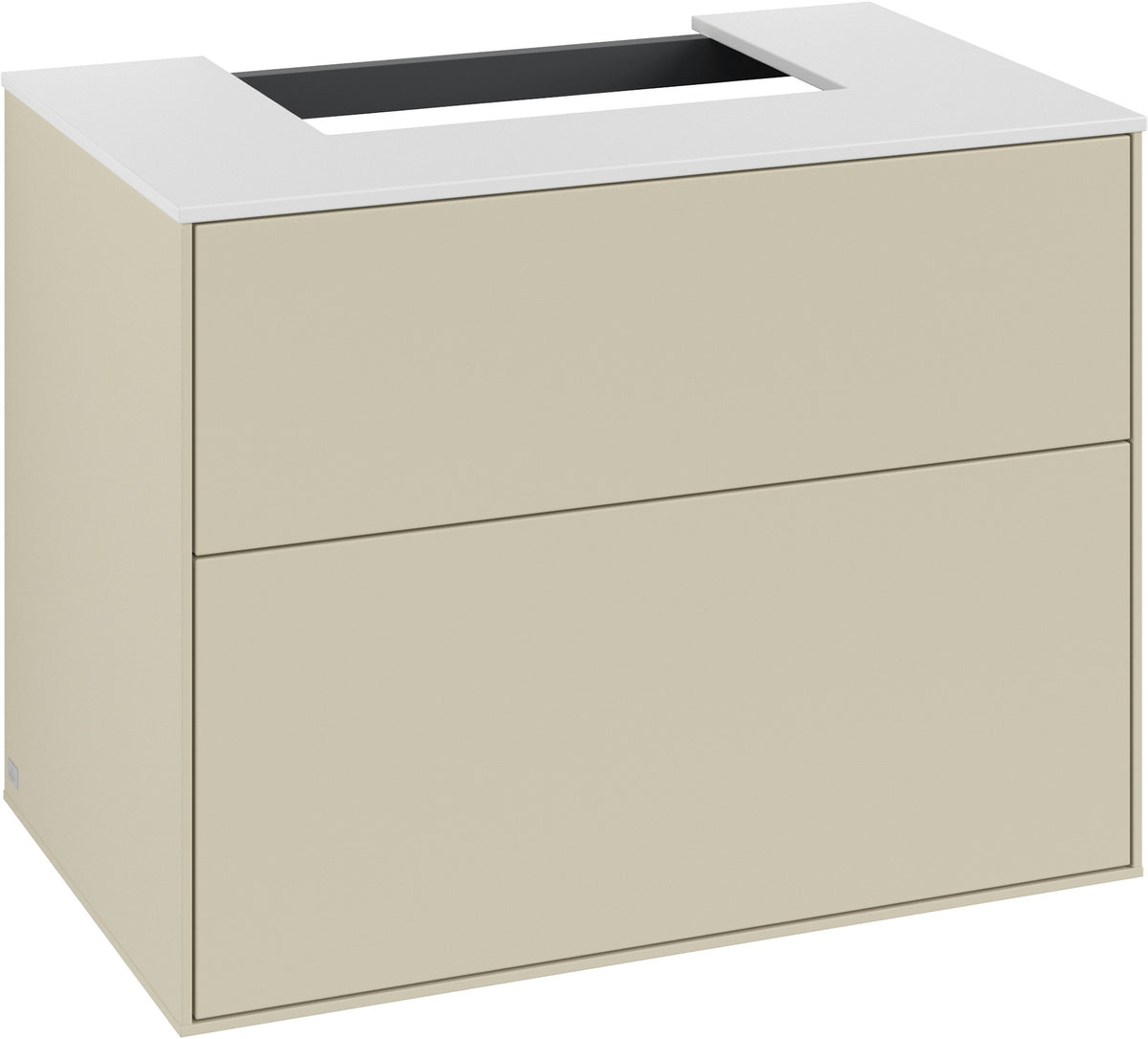 Villeroy & Boch Finion Waschbeckenunterschrank 800 mm Glossy White Lacquer – Wandmontage, 2 Auszüge