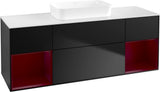 Villeroy & Boch Finion Waschtischunterschrank 1600 mm Glossy White Lacquer mit Beleuchtung