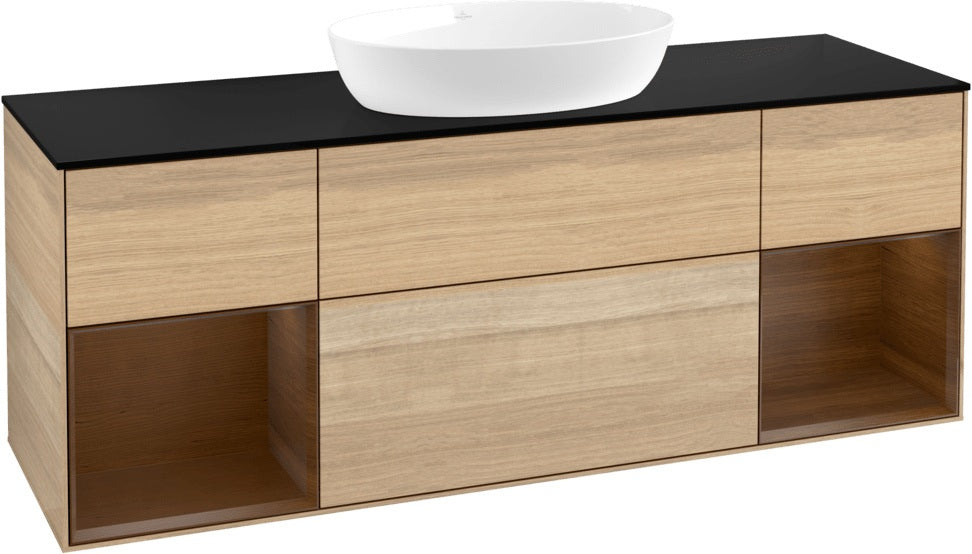Villeroy & Boch Finion Waschtischunterschrank 1600 mm Glossy White Lacquer mit Beleuchtung