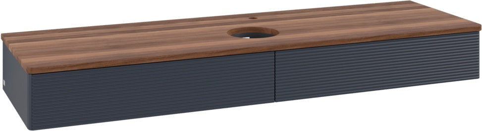 Villeroy & Boch Waschtischunterschrank Antao K14151 1600 mm Anthrazit Matt mit Hahnlochbohrung