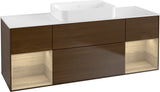 Villeroy & Boch Finion Waschtischunterschrank 1600 mm Glossy White Lacquer mit Beleuchtung