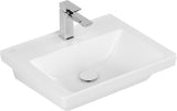 Villeroy & Boch Wandwaschbecken Subway 3.0 550 x 440 mm Weiß Alpin – Rechteck, ohne Überlauf, mit Hahnloch