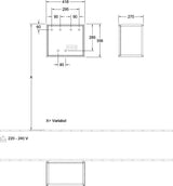 Villeroy & Boch Finion Regalmodul G580GF 418x358x270mm Glossy White Lacquer mit Beleuchtung