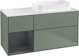 Villeroy & Boch Finion Waschtischunterschrank 1200 mm Glossy White mit Beleuchtung