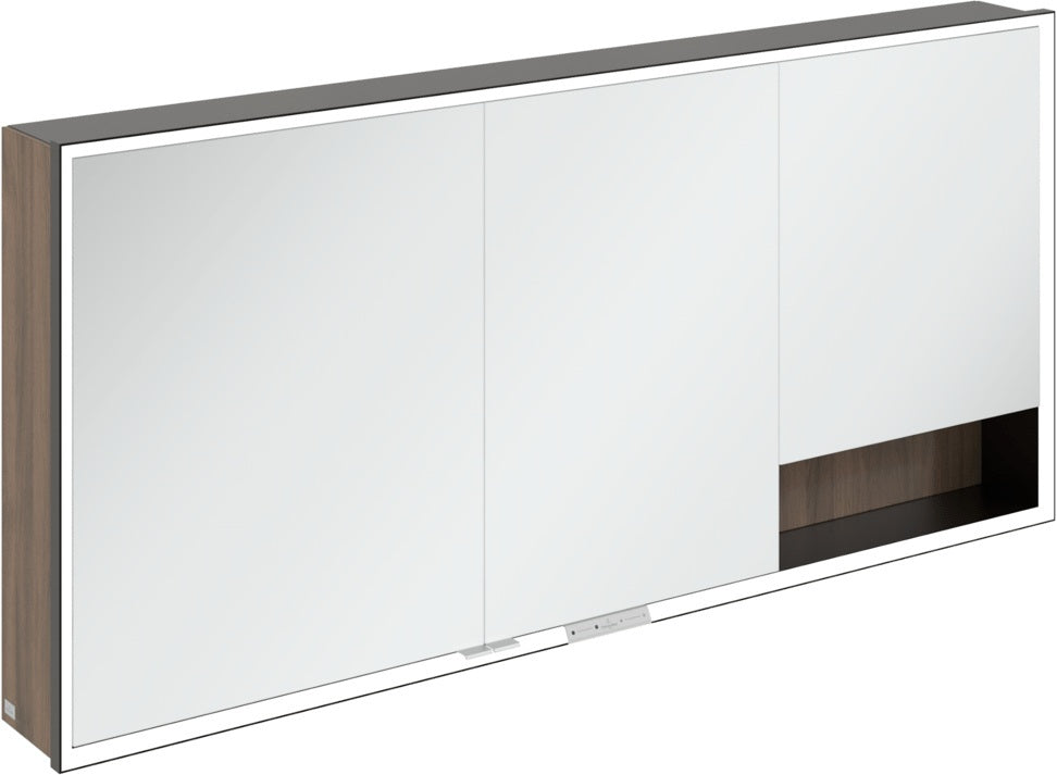 Villeroy & Boch Spiegelschrank My View+ B48110 1000 mm Graphite mit LED-Beleuchtung und SoftClosing