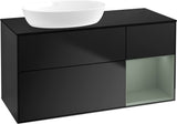 Villeroy & Boch Finion Waschtischunterschrank 1200 mm Glossy White Lacquer mit LED-Beleuchtung