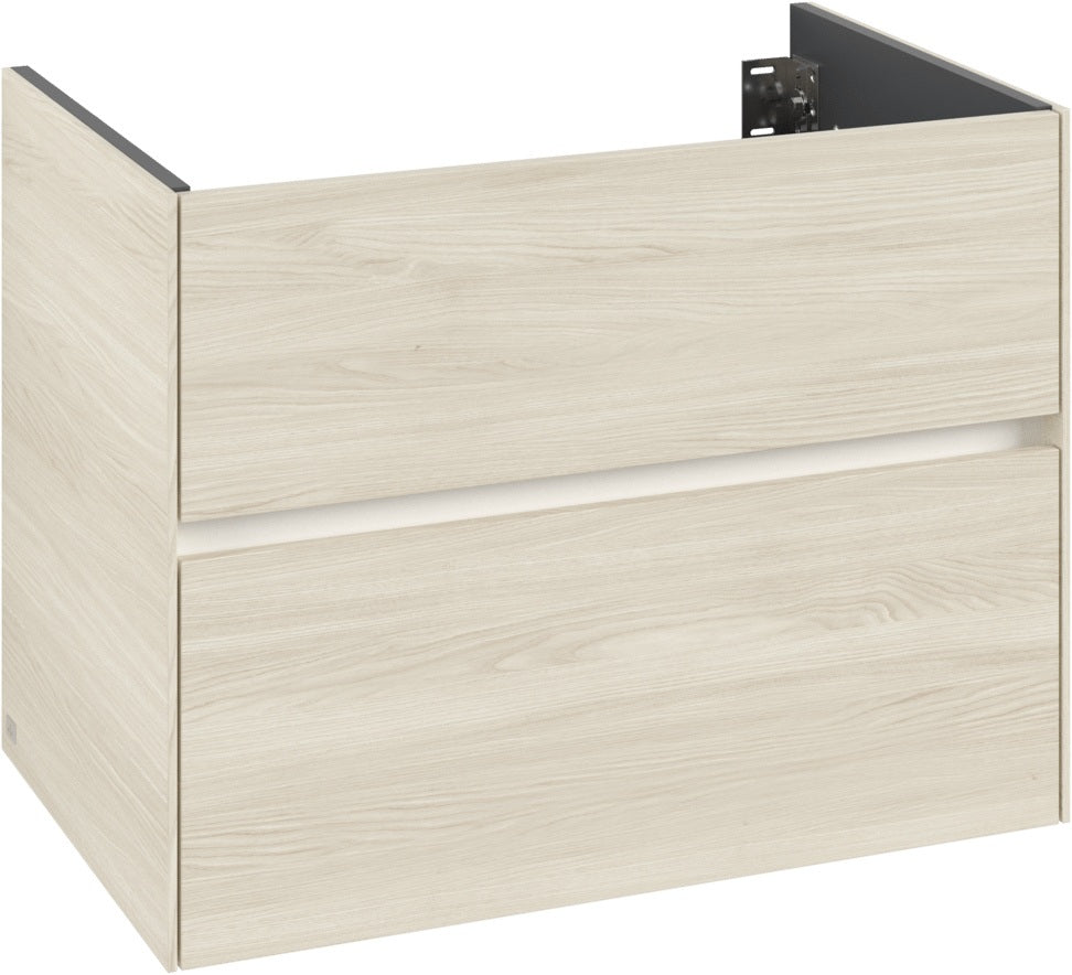 Villeroy & Boch Waschbeckenunterschrank Collaro C13800 White Oak – 796 mm, 2 Auszüge, SoftClosing