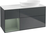 Villeroy & Boch Finion Waschtischunterschrank 1200 mm Glossy White Lacquer mit Beleuchtung