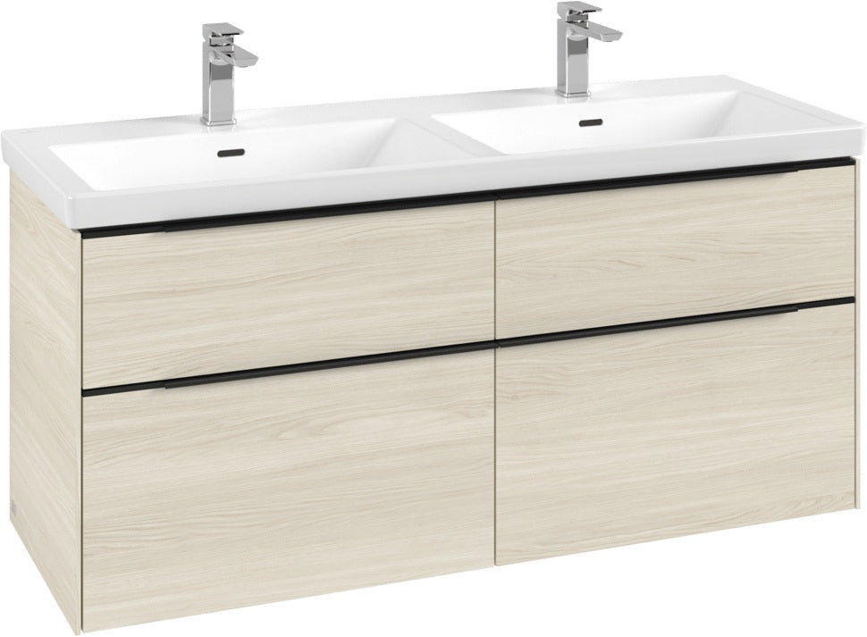 Villeroy & Boch Subway 3.0 Waschtischunterschrank 1272 mm Brilliant White mit 4 Auszügen