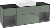 Villeroy & Boch Finion Waschbeckenunterschrank 1600 mm Glossy White Lacquer mit Beleuchtung