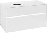 Villeroy & Boch Waschtischunterschrank Collaro C039 B0 1000 mm Glossy White mit Beleuchtung