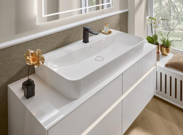 Villeroy & Boch Waschtischunterschrank Collaro C084 B0 1400 mm Glossy White mit LED-Beleuchtung