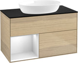 Villeroy & Boch Finion Waschtischunterschrank 1000 mm Glossy White Lacquer mit Beleuchtung
