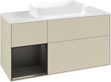 Villeroy & Boch Finion Waschbeckenunterschrank 1200 mm Walnut Veneer mit Beleuchtung