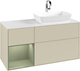 Villeroy & Boch Finion Waschbeckenunterschrank 1200 mm Glossy White Lacquer mit Beleuchtung