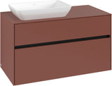 Villeroy & Boch Collaro Waschbeckenunterschrank C110 B0 White Oak 1000 mm mit LED-Beleuchtung
