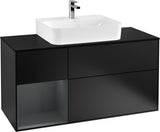 Villeroy & Boch Finion Waschbeckenunterschrank 1200 mm Glossy White mit Beleuchtung