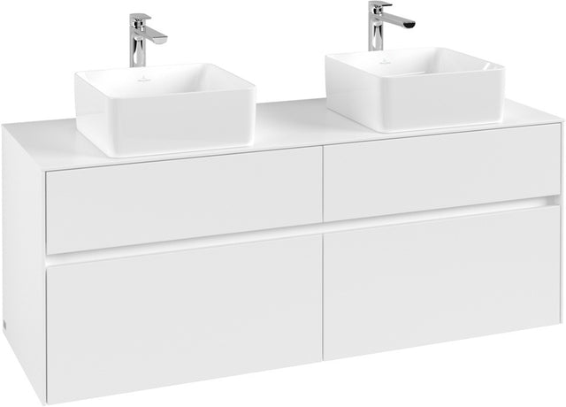Villeroy & Boch Waschbeckenunterschrank Collaro C048 00 1400x548x500mm Eckig White Matt