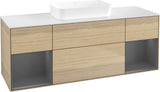 Villeroy & Boch Finion Waschtischunterschrank 1600 mm Glossy White Lacquer mit Beleuchtung