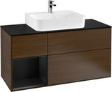Villeroy & Boch Finion Waschbeckenunterschrank 1200 mm Glossy White mit Beleuchtung