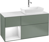 Villeroy & Boch Finion Waschbeckenunterschrank 1200 mm Glossy White Lacquer mit Beleuchtung