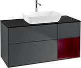 Villeroy & Boch Finion Waschbeckenunterschrank 1200 mm Glossy White Lacquer mit Beleuchtung