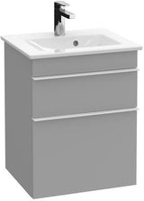 Villeroy & Boch Waschtischunterschrank VENTICELLO 466 mm Eiche Santana Oak mit 2 Auszügen und Griffleiste in Chrom