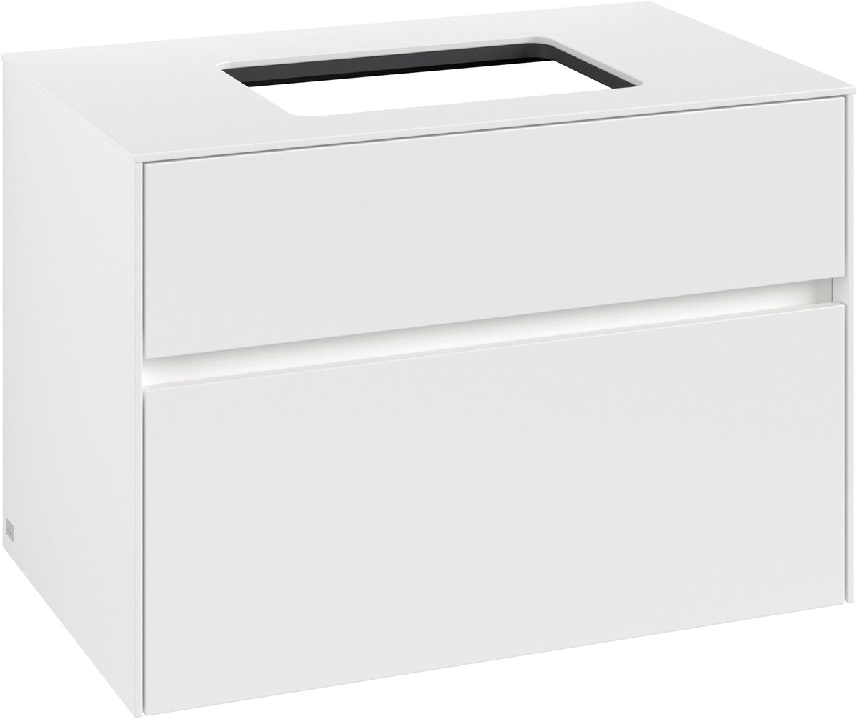 Villeroy & Boch Waschtischunterschrank Collaro C108 B0 800 mm White Matt mit LED-Beleuchtung