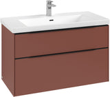 Villeroy & Boch Subway 3.0 Waschtischunterschrank C570L0 Brilliant White mit LED-Beleuchtung und SoftClosing