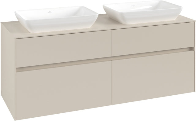Villeroy & Boch Waschbeckenunterschrank Collaro C119 1400 mm Cashmere Grey mit SoftClosing