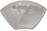 Villeroy & Boch Eckspüle Arena Eck 975x625mm Ivory CeramicPlus mit Ablaufgarnitur