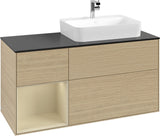 Villeroy & Boch Finion Waschbeckenunterschrank 1200 mm Glossy White Lacquer mit Beleuchtung