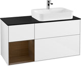 Villeroy & Boch Finion Waschbeckenunterschrank 1200 mm Glossy White Lacquer mit Beleuchtung