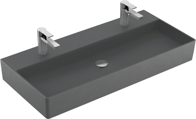Villeroy & Boch Memento 2.0 Wandwaschbecken 1000 mm Graphite CeramicPlus – matt, rechteckig, TitanCeram