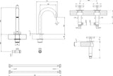 Villeroy & Boch Loop & Friends T Waschtischarmatur 60x177x225mm Chrom Rund