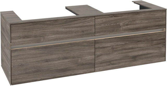 Villeroy & Boch Waschtischunterschrank Collaro C024 B0 1600 mm Stone Oak mit LED-Beleuchtung