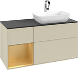Villeroy & Boch Finion Waschtischunterschrank 1200 mm Glossy White Lacquer mit Beleuchtung