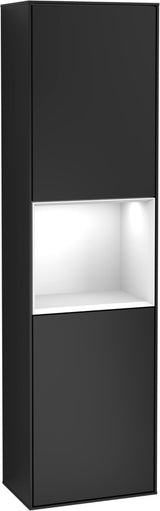 Villeroy & Boch Hochschrank Finion F460GF – 418 mm, Glossy White Lacquer, mit Beleuchtung & SoftClosing