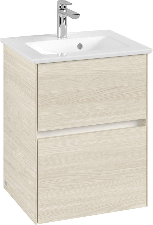 Villeroy & Boch Waschbeckenunterschrank Collaro C141 White Oak 472 mm mit SoftClosing