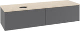 Villeroy & Boch Antao Waschbeckenunterschrank 1600 mm Anthracite Matt mit LED-Beleuchtung