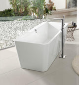 Villeroy & Boch Squaro Edge 12 Freistehende Badewanne 1800x800mm Weiß Alpin Quaryl