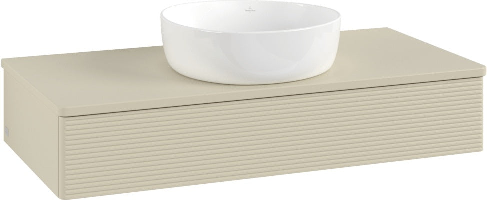 Villeroy & Boch Waschtischunterschrank Antao 1000 mm Anthrazit Matt mit Auszugsbeleuchtung