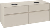 Villeroy & Boch Waschtischunterschrank Collaro C048 B0 1400 mm Cashmere Grey mit Beleuchtung