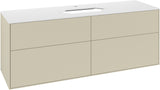 Villeroy & Boch Finion Waschtischunterschrank 160 cm Glossy White Lacquer – 4 Auszüge, SoftClosing