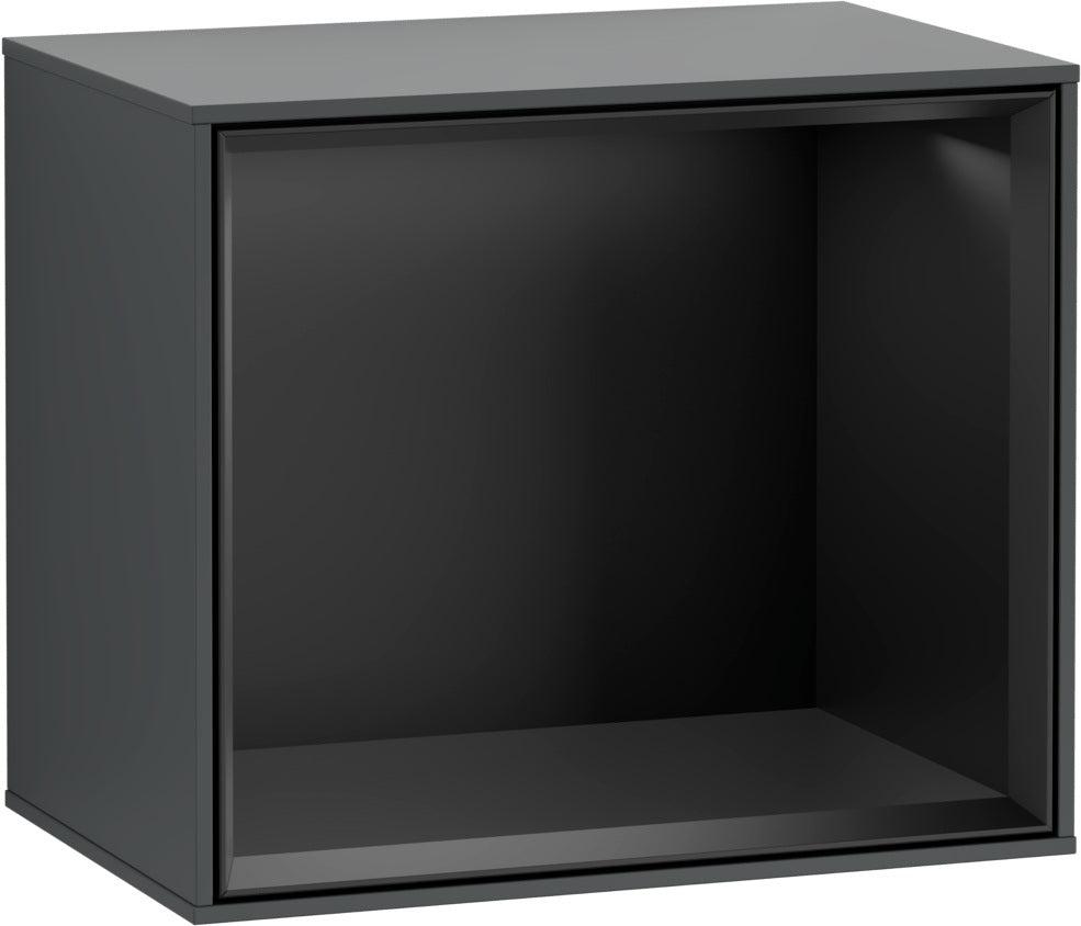 Villeroy & Boch Finion Regalmodul F580GF – 418 mm, Olive Matt Lacquer, mit LED-Beleuchtung