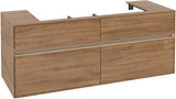 Villeroy & Boch Waschtischunterschrank Collaro C092 B0 1400 mm Kansas Oak mit LED-Beleuchtung